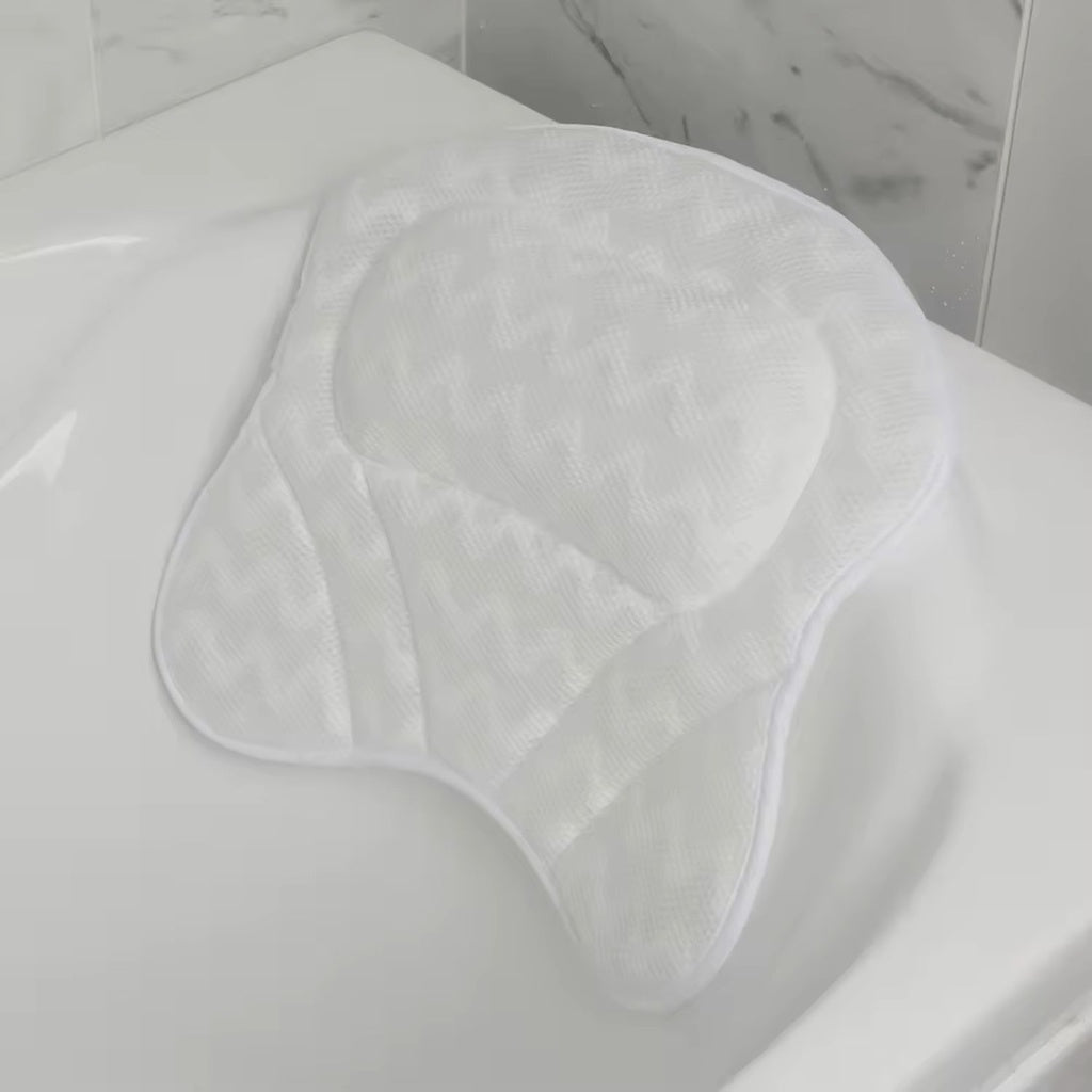 Butterfly 4D Mesh Bathtub Pillow Spa 6 Suction Cups