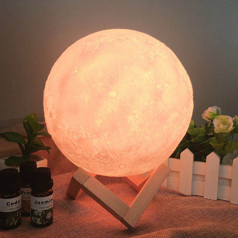 Multi-Colored Moon Lamp - 18cms