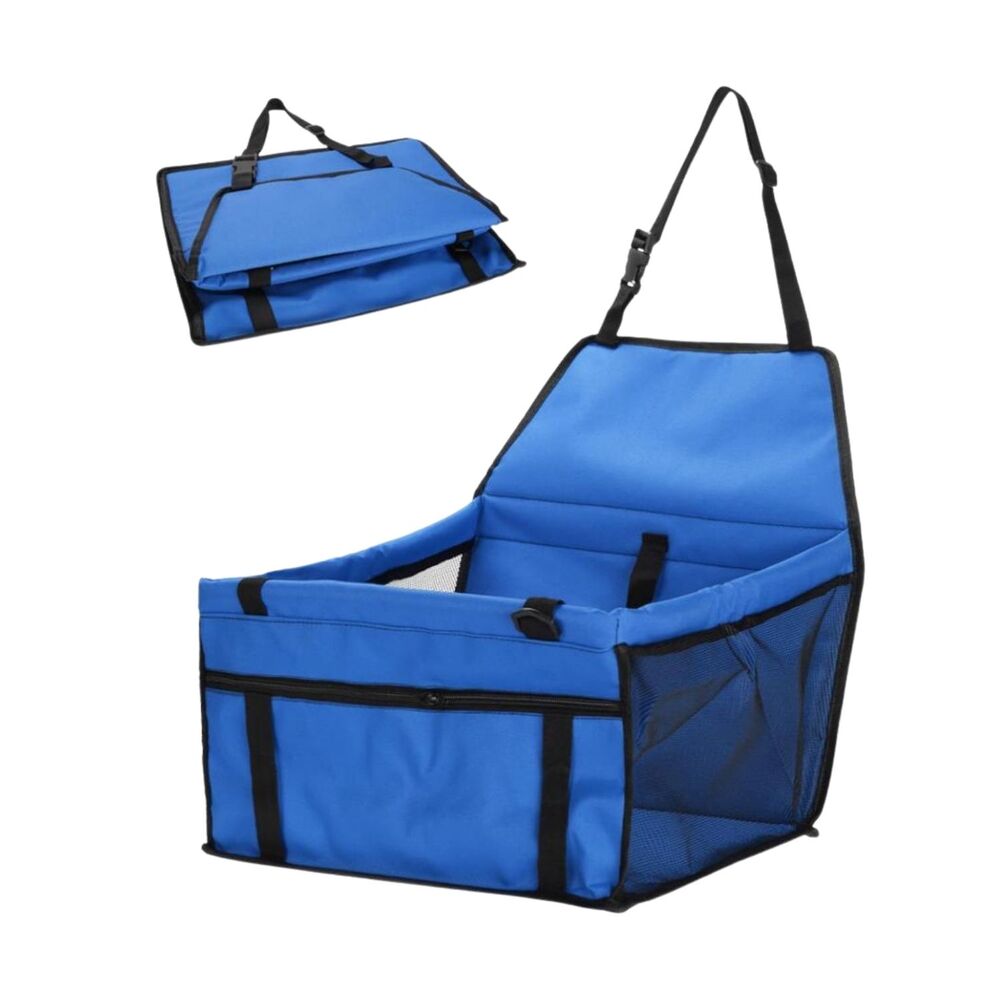 Car Seat Pet Carrier Safety Protector Basket - Blue