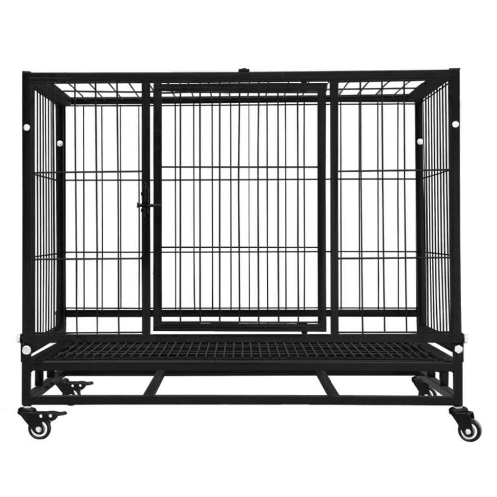 Multi-layer Dog Cage 46" (with wheels)