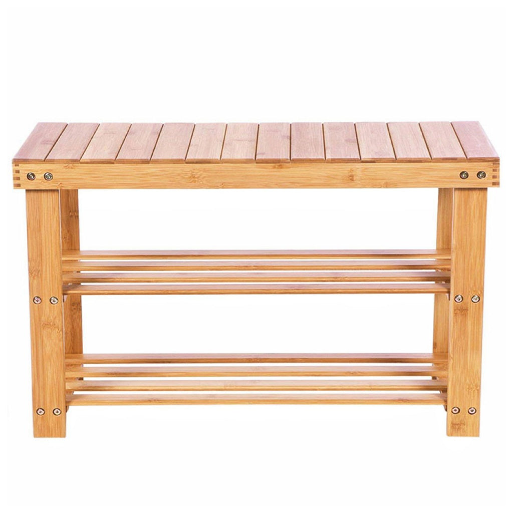 2-Tiers Bamboo Bench 70cms