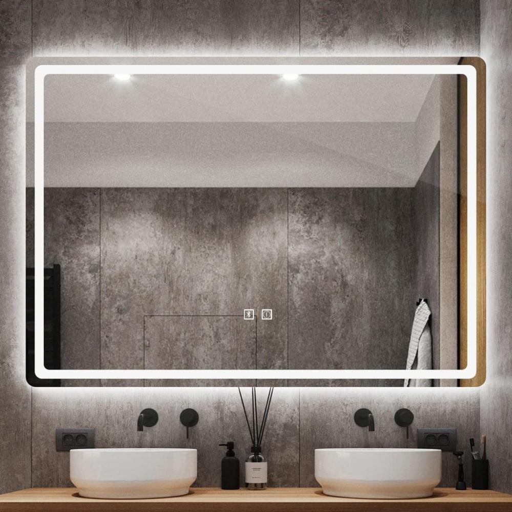 LED Mirror with Bluetooth Speaker 1000mm - Rectangle