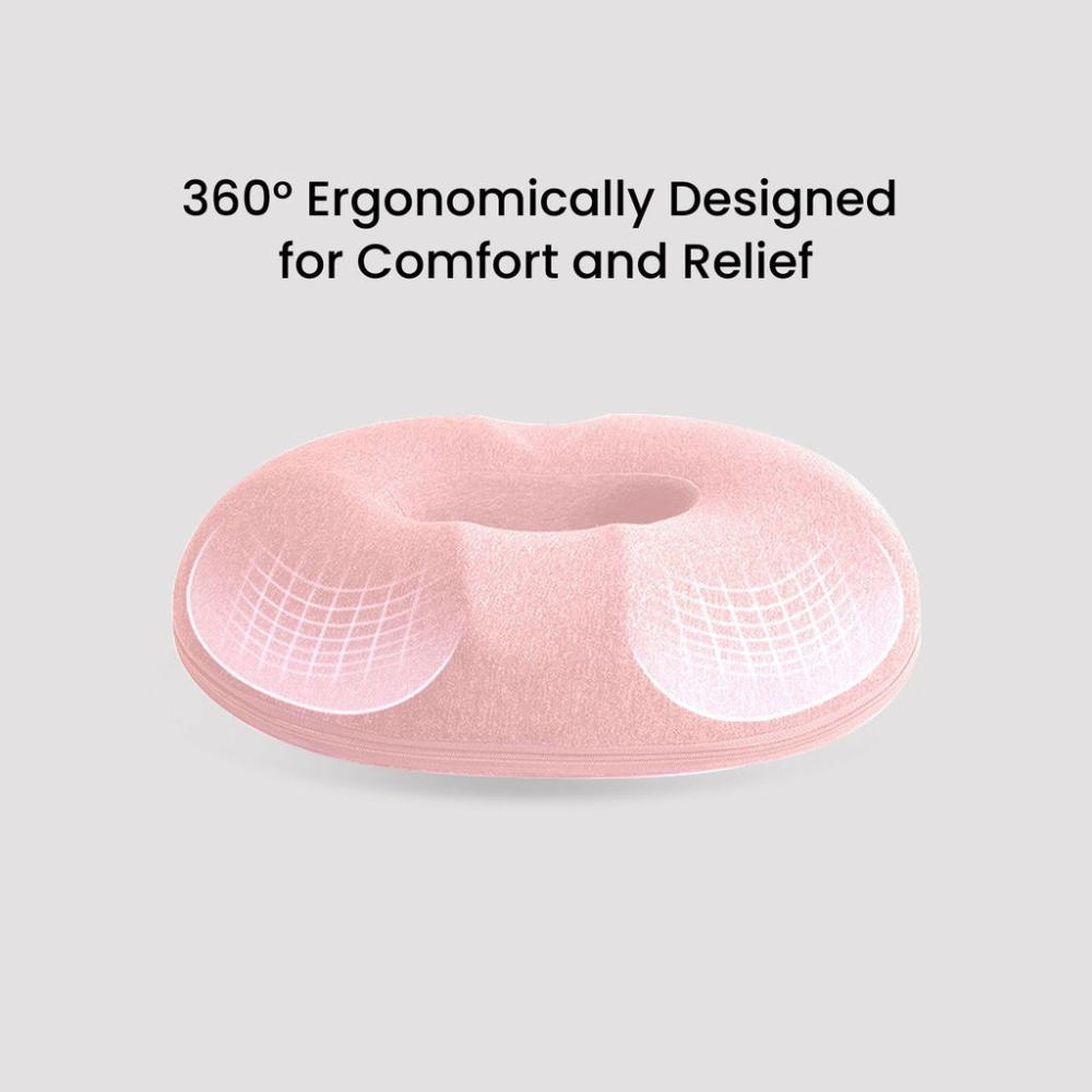 Memory Foam Seat 'O' Shape - Light Pink