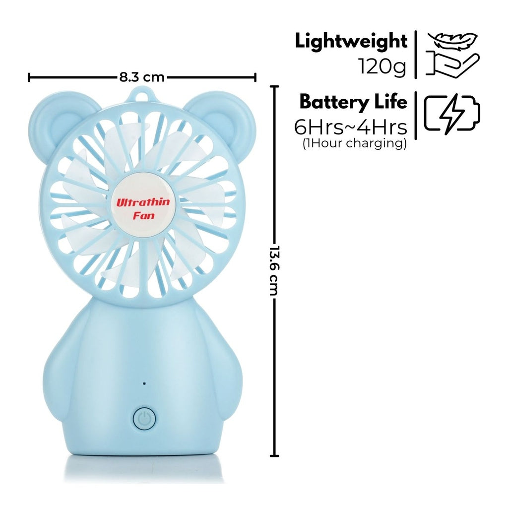 Rechargeable Handheld Fan (Blue)