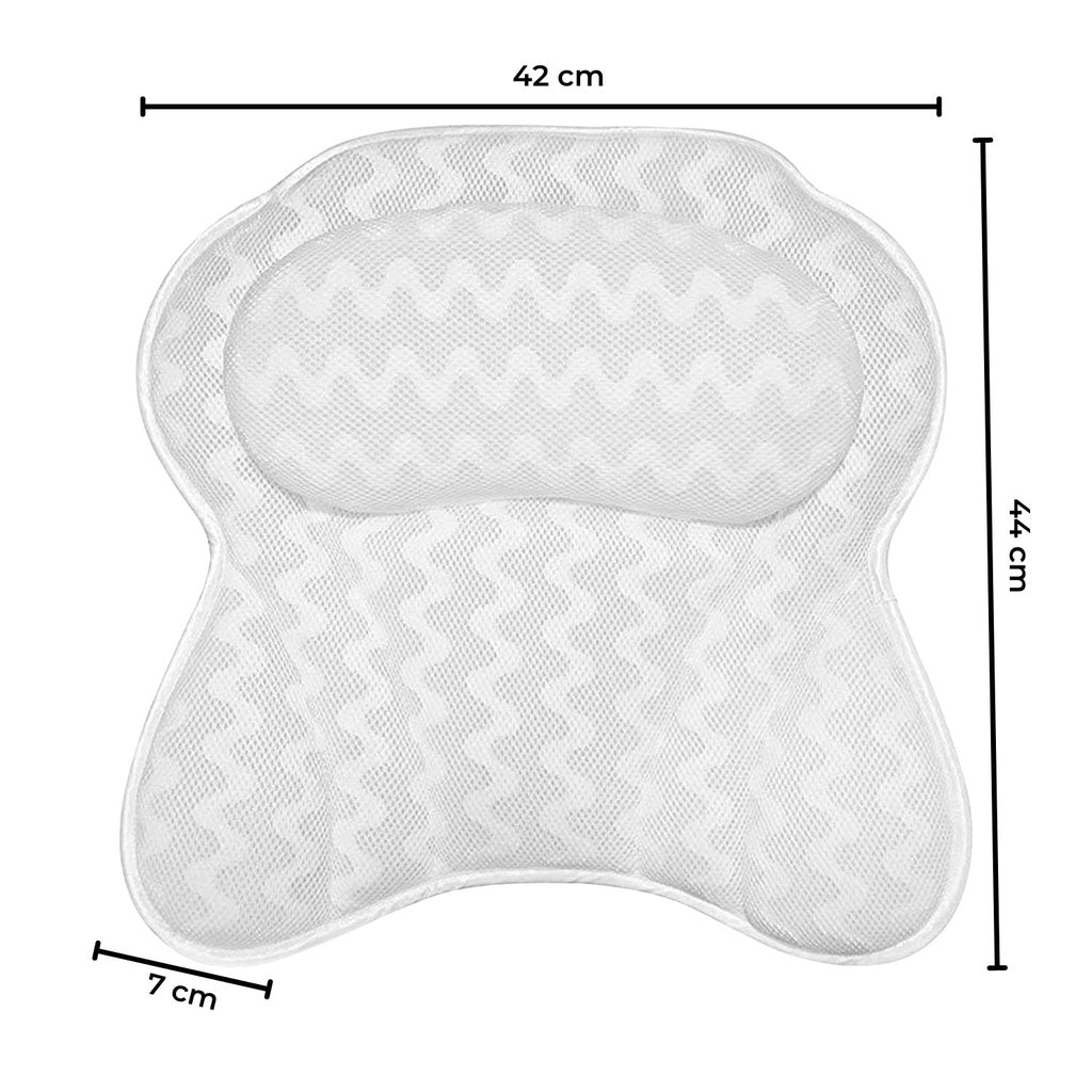 Butterfly 4D Mesh Bathtub Pillow Spa 6 Suction Cups