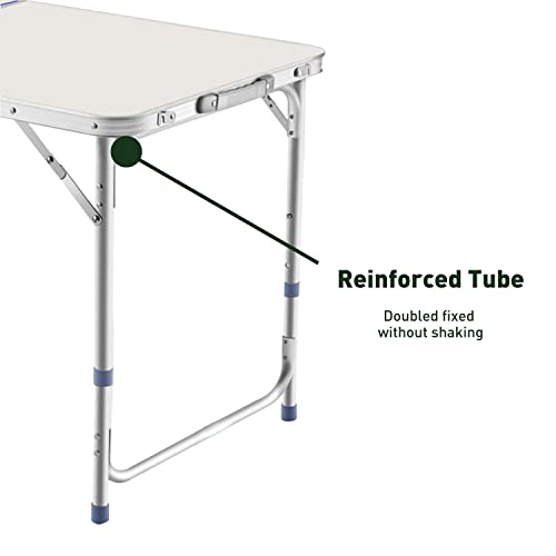 Camping Table With 4 Chair120cm - Silver