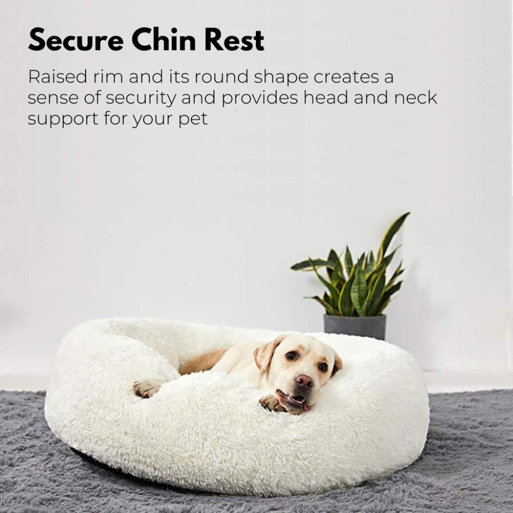 Round Plush Pet Bed 80cm (Apple Green)