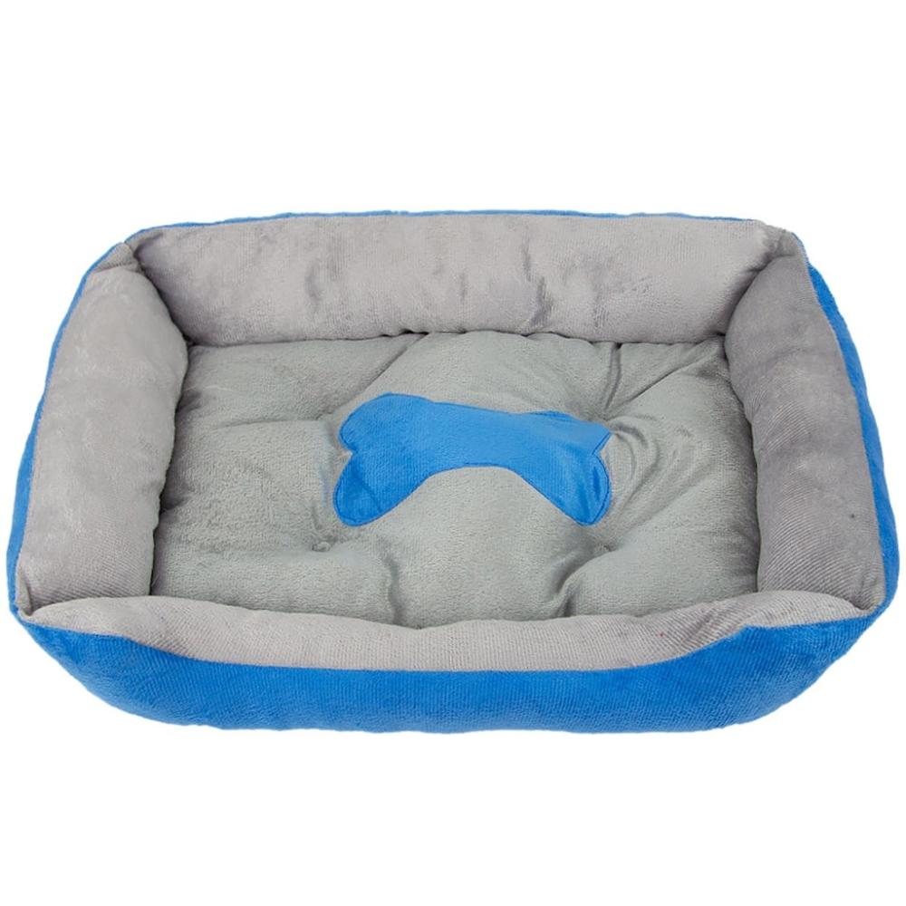 Soft & Comfortable Pet Bed Bone (Small - Blue)