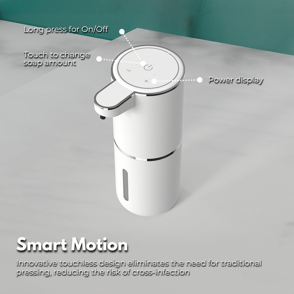 Automatic Liquid Soap Dispenser with Adjustable Liquid White