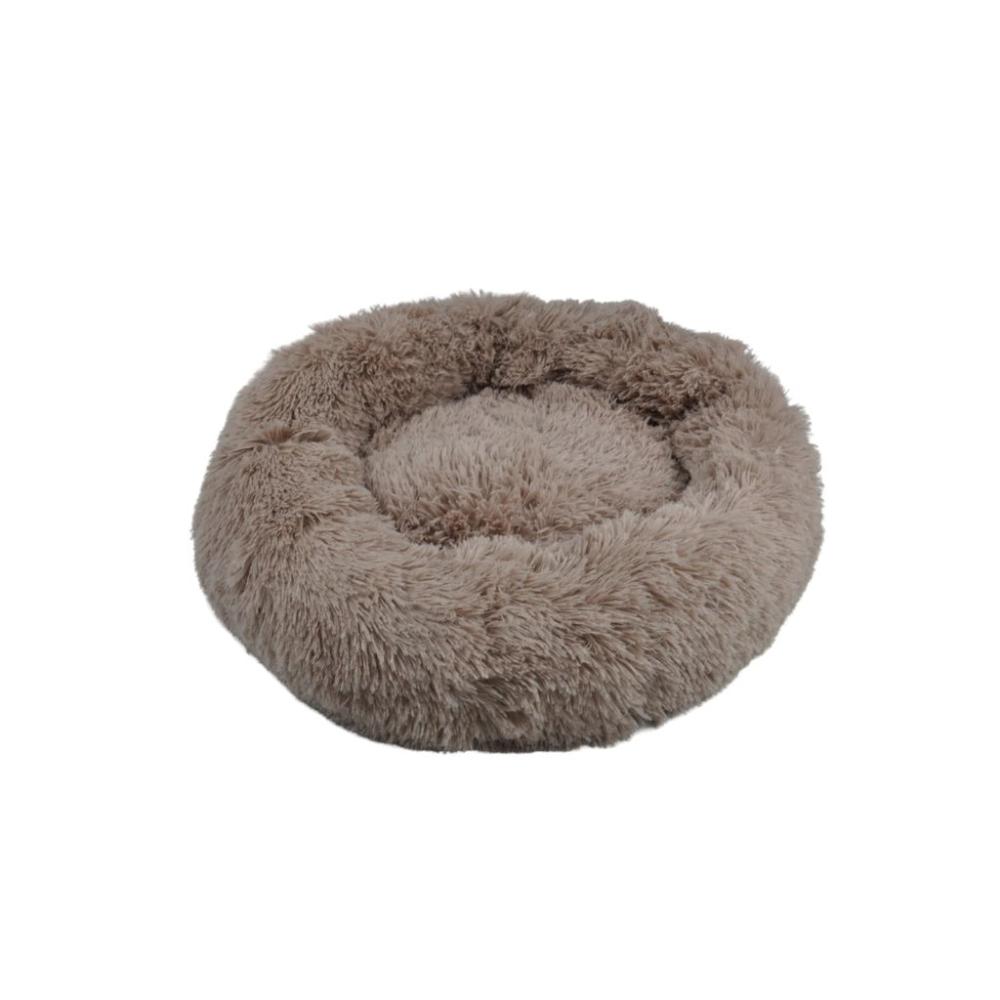 Soft Comfy Plush Pet Bed 70cm (Brown)