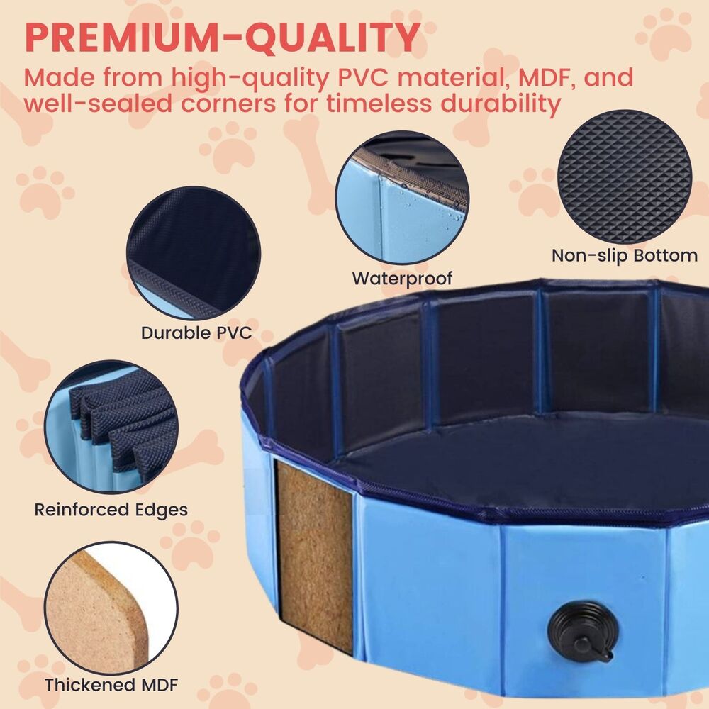 Circle Pet Pool 120cm x 30cm - Blue