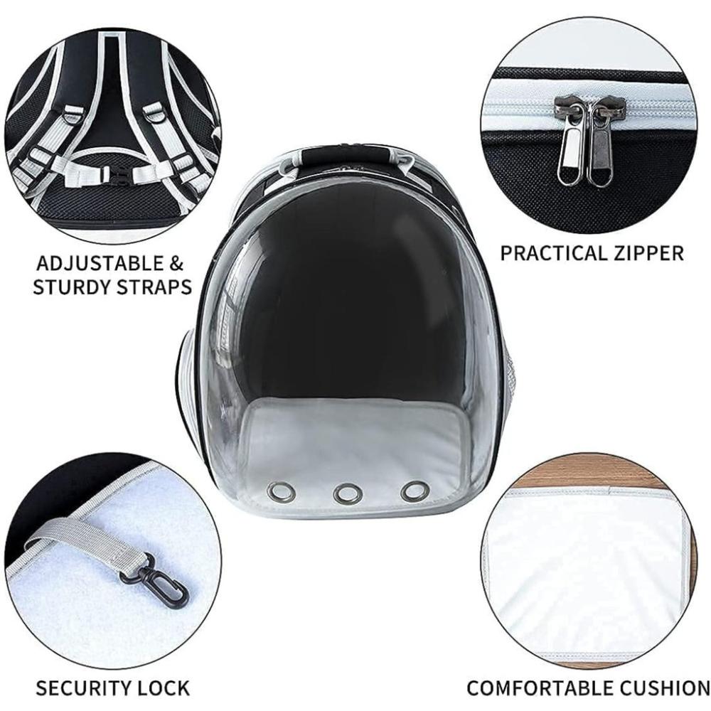 Expandable Space Capsule Backpack - (Black)