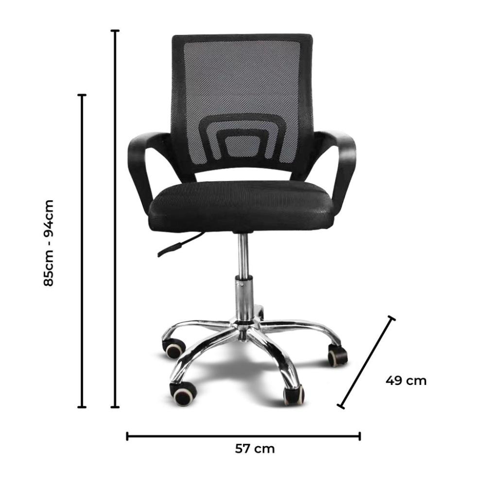 Ergonomic Office Chair with Breathable Mesh Design(Black)