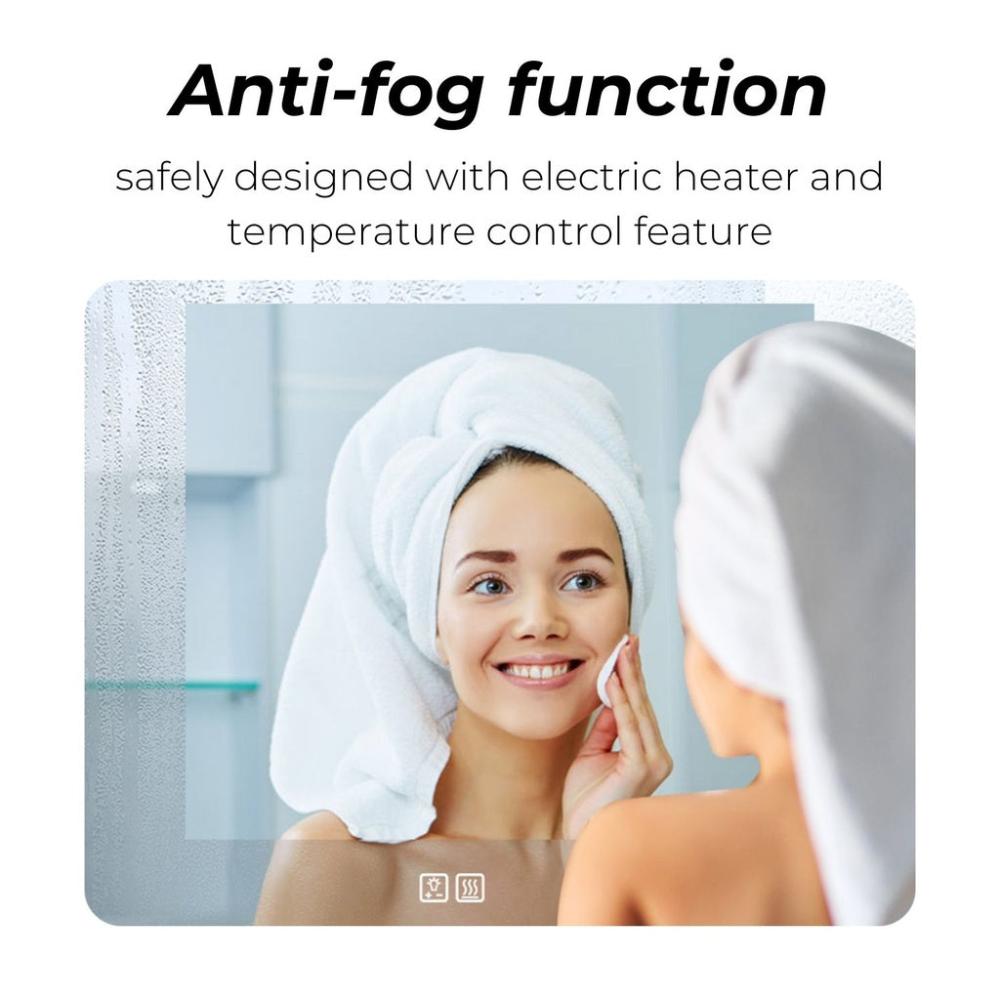 Anti-Fog Touch Sensor LED Bathroom Mirror