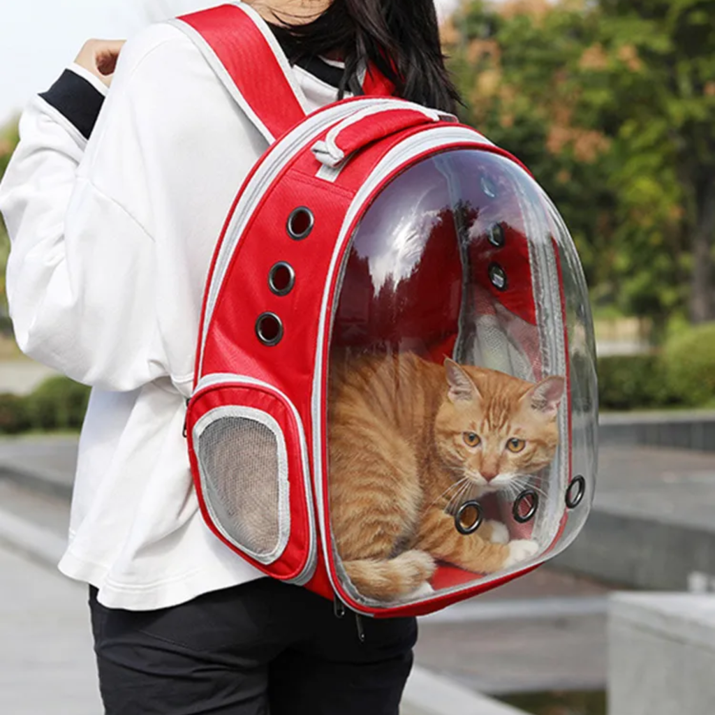 Expandable Space Capsule Backpack - (Red)