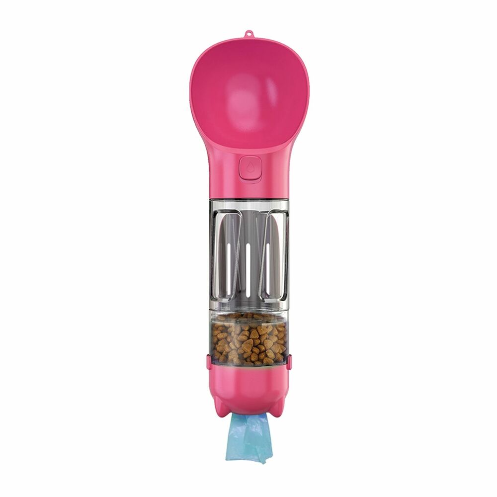 Effortless 4 in 1 Pet Scooper and Feeder Pink