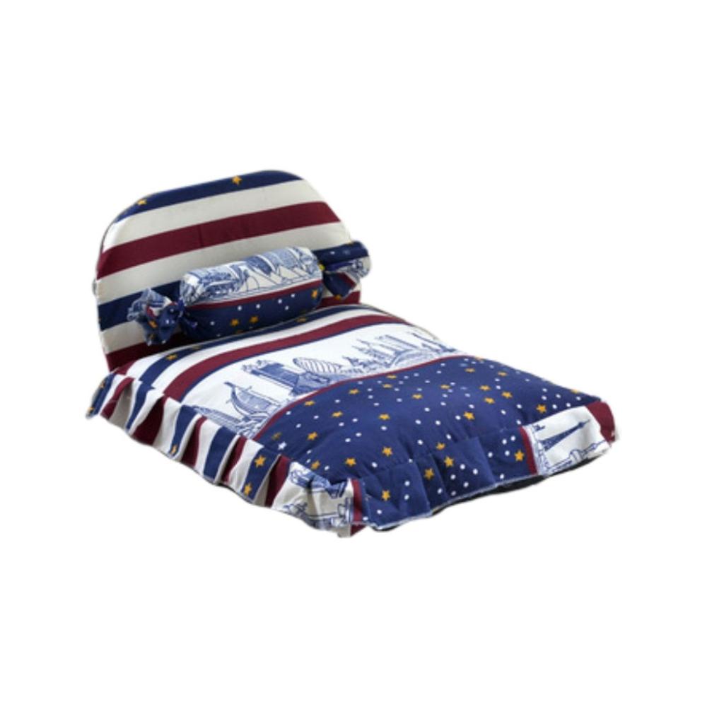 Pet Bed with Pillow and Quilt Star (Large)