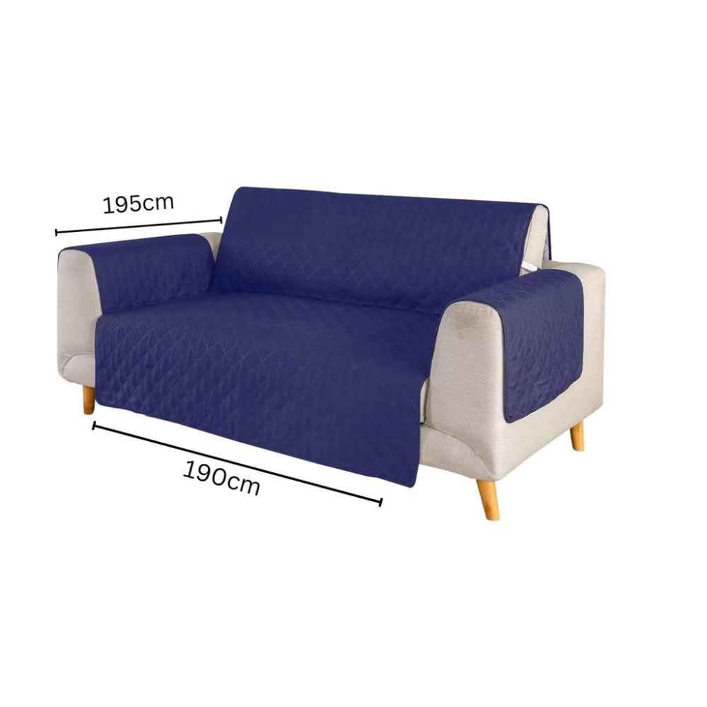 Durable Pet Sofa Cover 3 Seat (Blue)