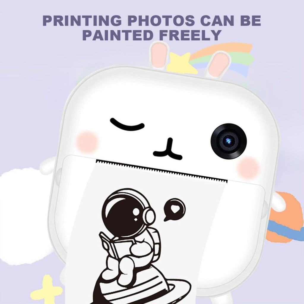 Instant Print Camera for Kids- 32GB TF Card (Rabbit)