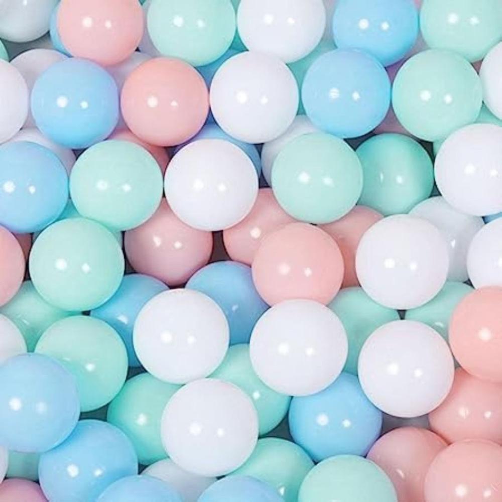 100 Pcs Colorful Pool Pit Balls for Kids Playhouse (Macaron)