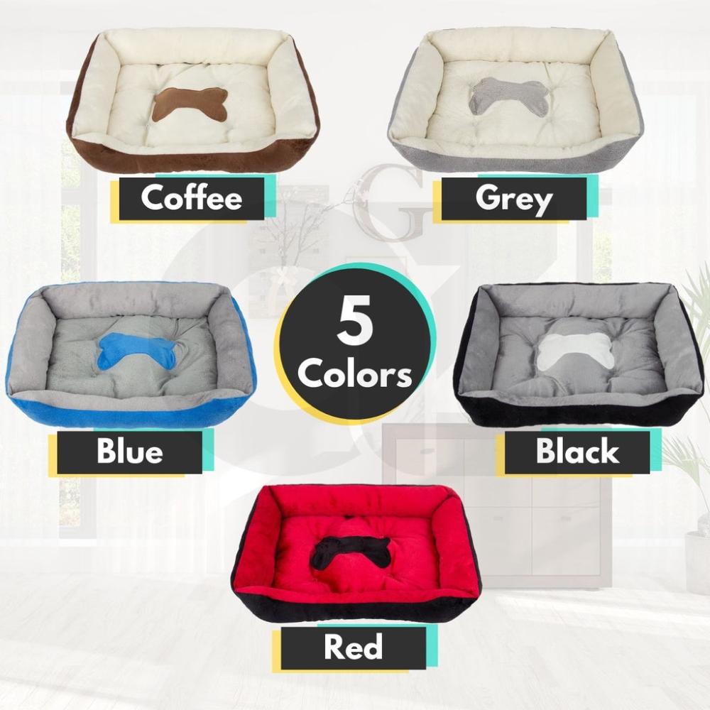 Comfort Pet Bed Bone (XXS - Red)