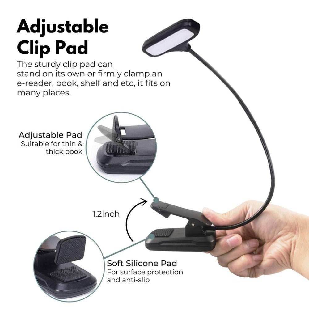 Eye-protection LED Clip Book Light 15 LED