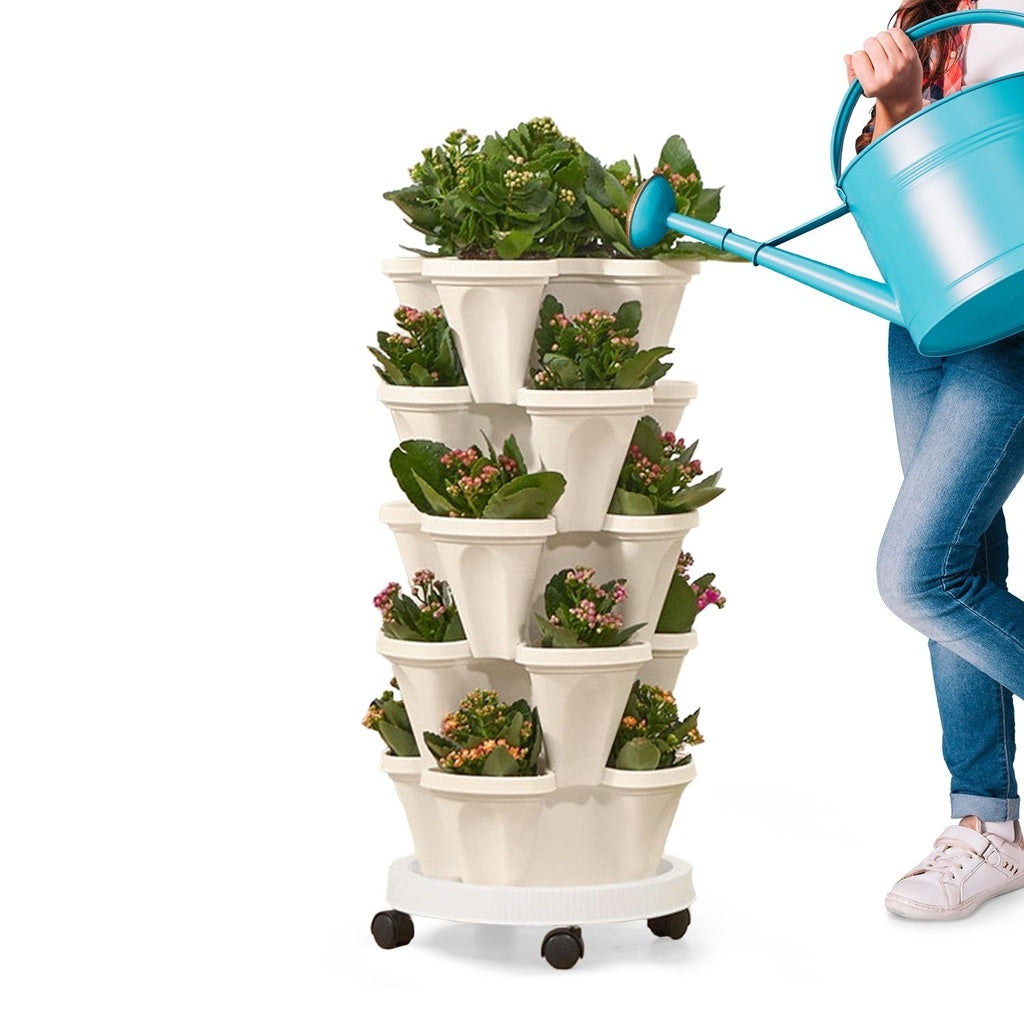 5 Tier Stacking Planter Vertical Garden (45cm)