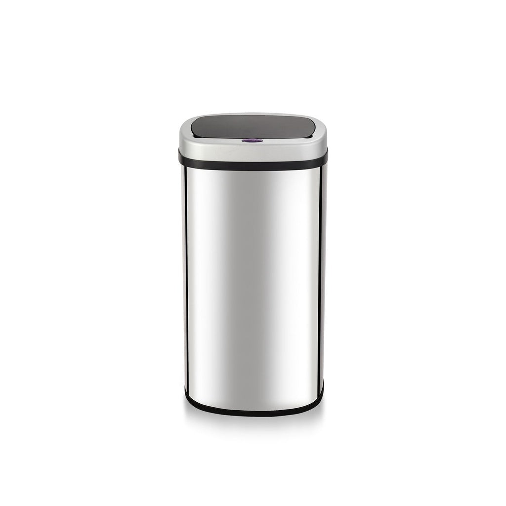 Mirror Oval Silver Sensor Bin - 70L