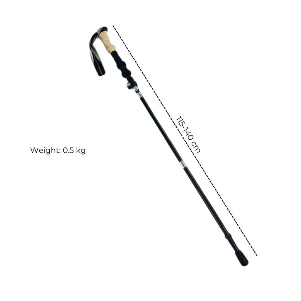 Folding Hiking, Walking and Trekking Poles 135cm - Cork