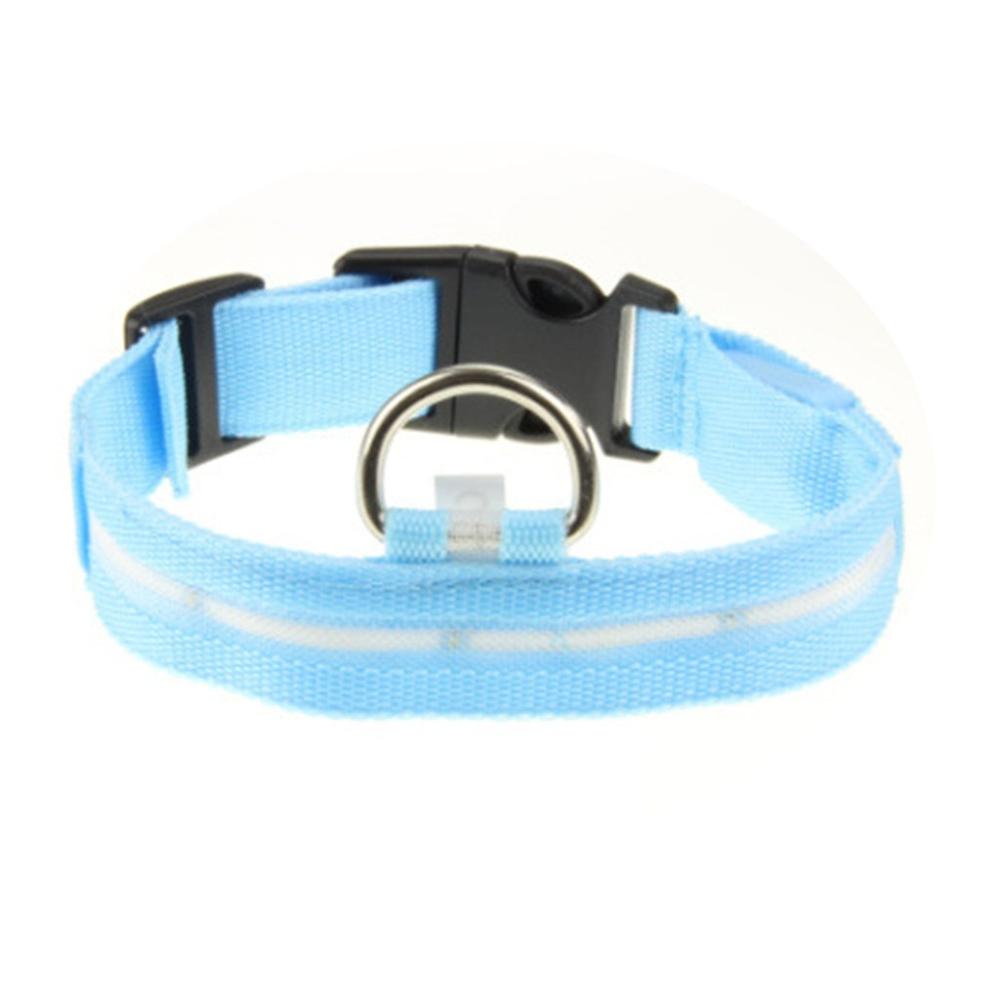 Adjustable LED Dog Collar (S Blue)