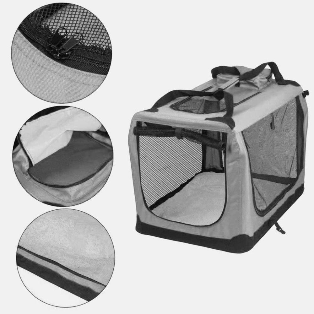 Light Weight Portable Pet Carrier - XL Size (Grey)