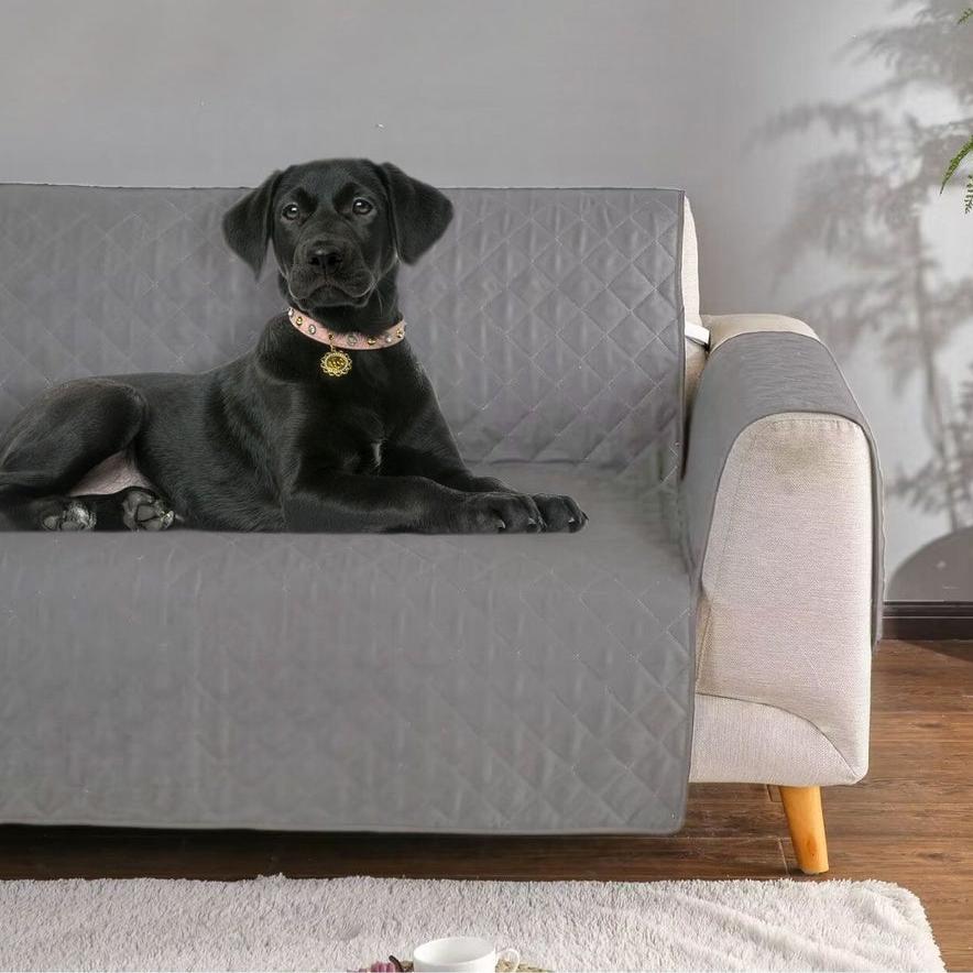 Durable Pet Sofa Cover 2 Seat (Grey)