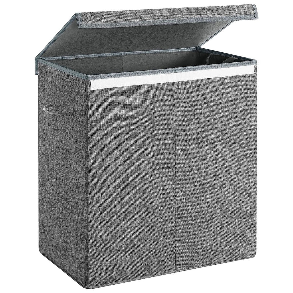 Linenette Fabric Laundry Hamper 142L - Grey