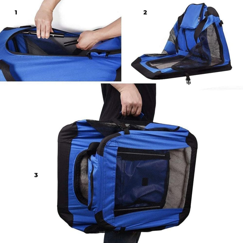 Light Weight Portable Pet Carrier - XL Size (Blue)