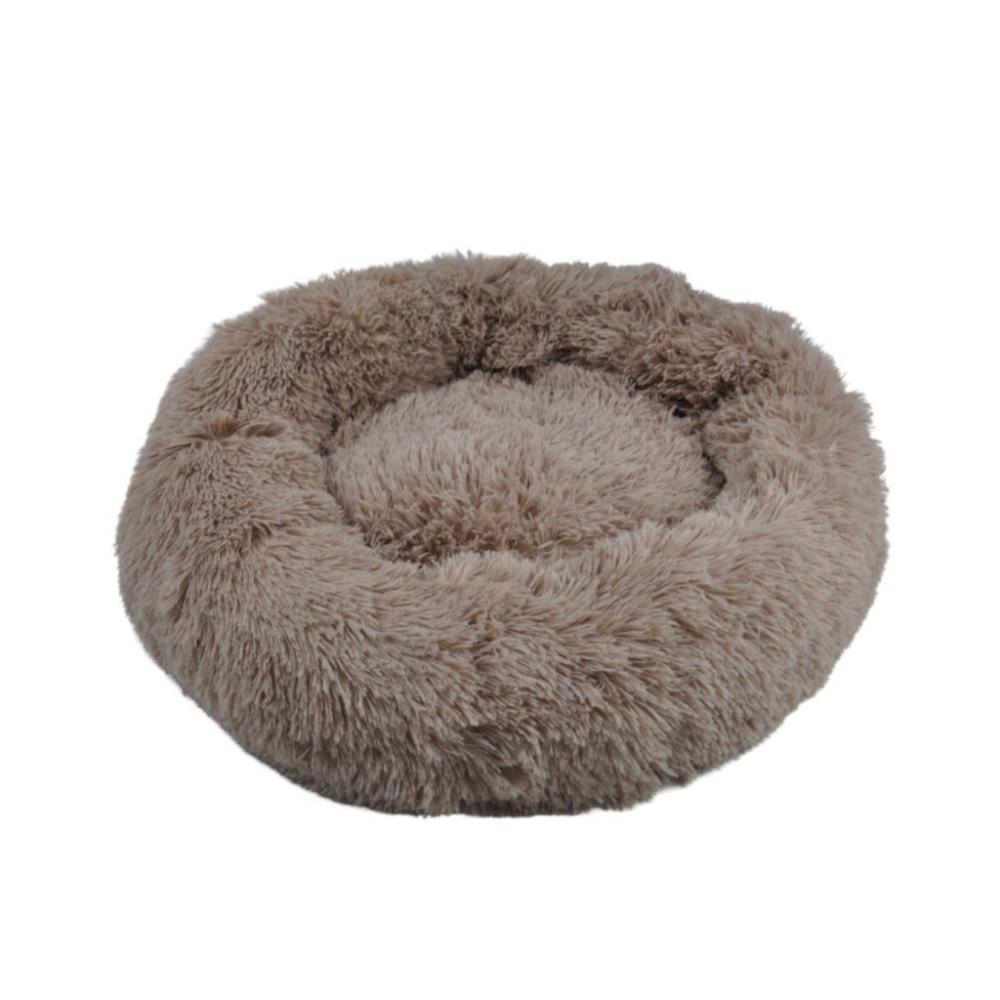 Soft Plush Round Pet Bed XL 100cms (Brown)