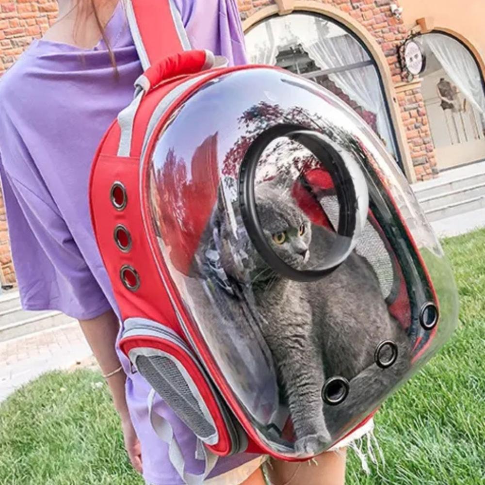 Expandable Space Capsule Backpack - (Red)