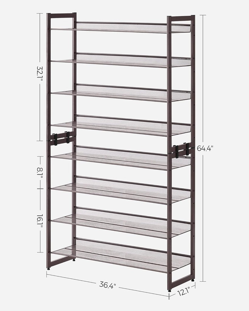 8-Tier Shoe Rack Storage - 32 pairs