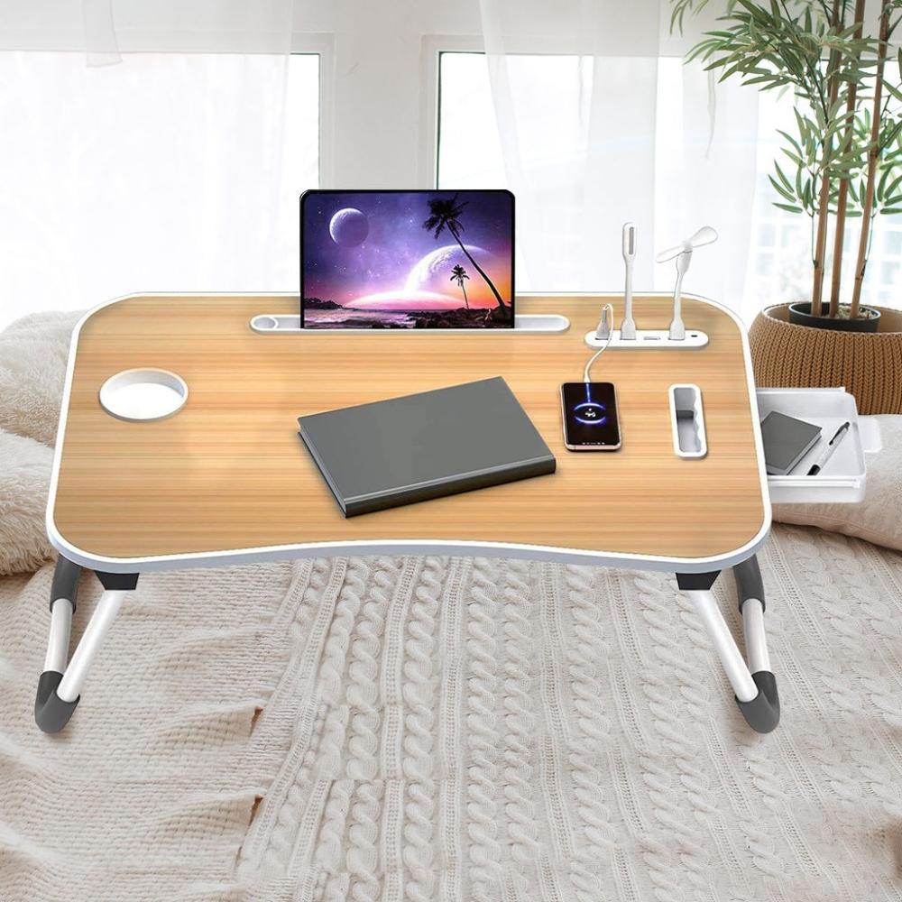 Multifunctional Portable Laptop Desk with USB Charge Port