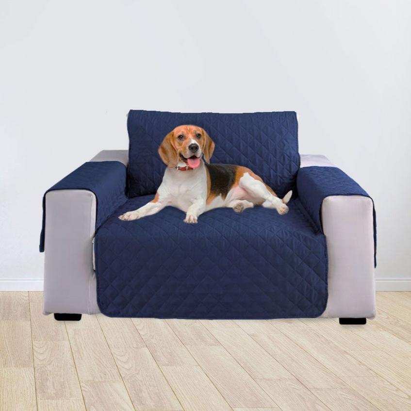 Durable Pet Sofa Cover 1 Seat (Blue)