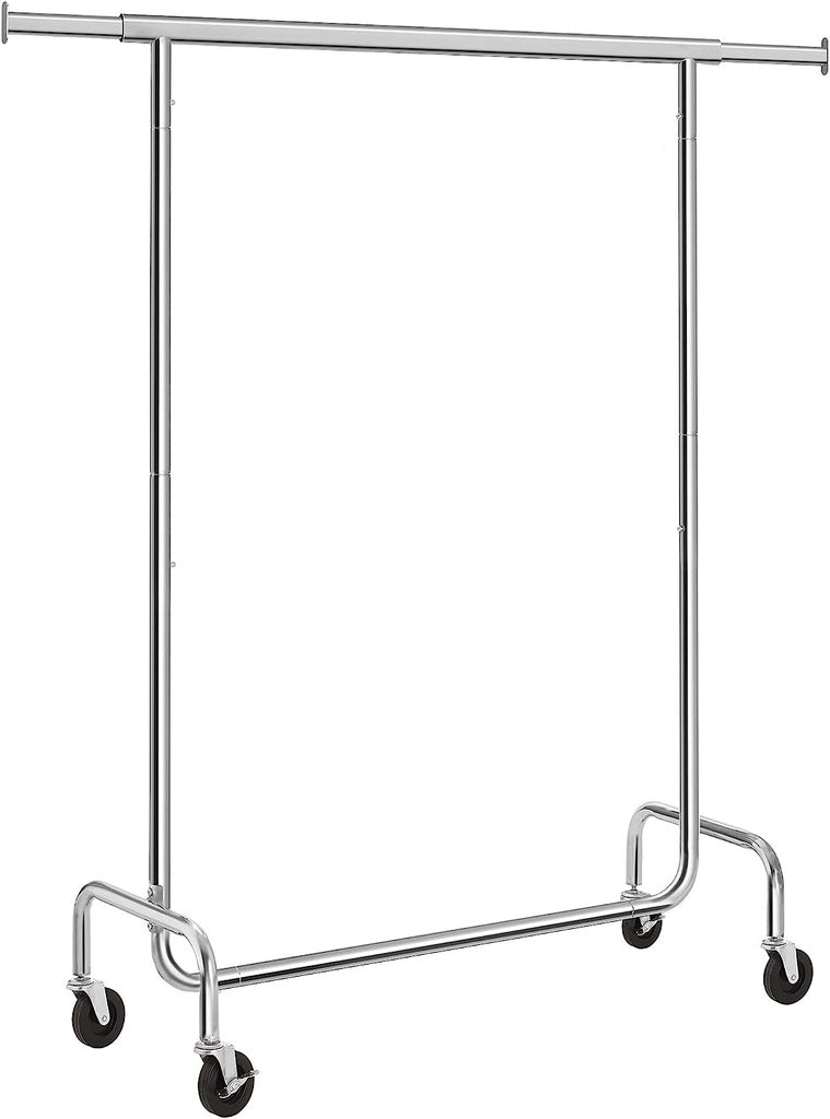 Heavy Duty Clothes Rack on Wheels Metal