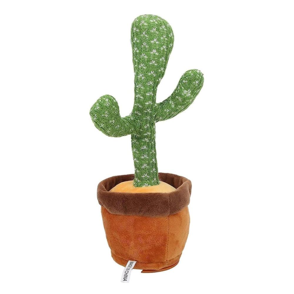 Electronic Shake Dancing Cactus Plush Toy - Green