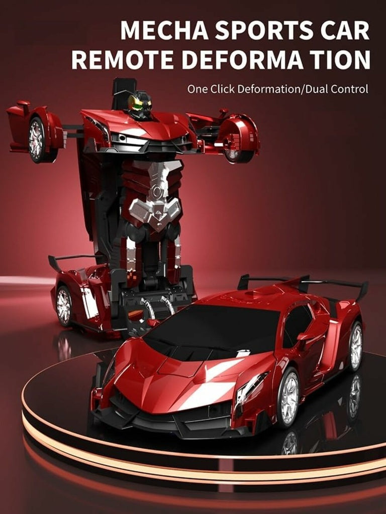 Transform Car Robot Sport Car with Remote Control (Red)