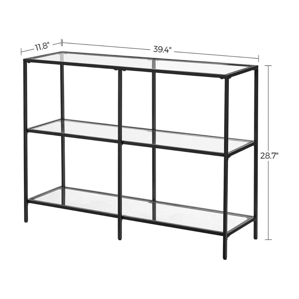 Storage Rack Console Sofa Table with 3 Shelves