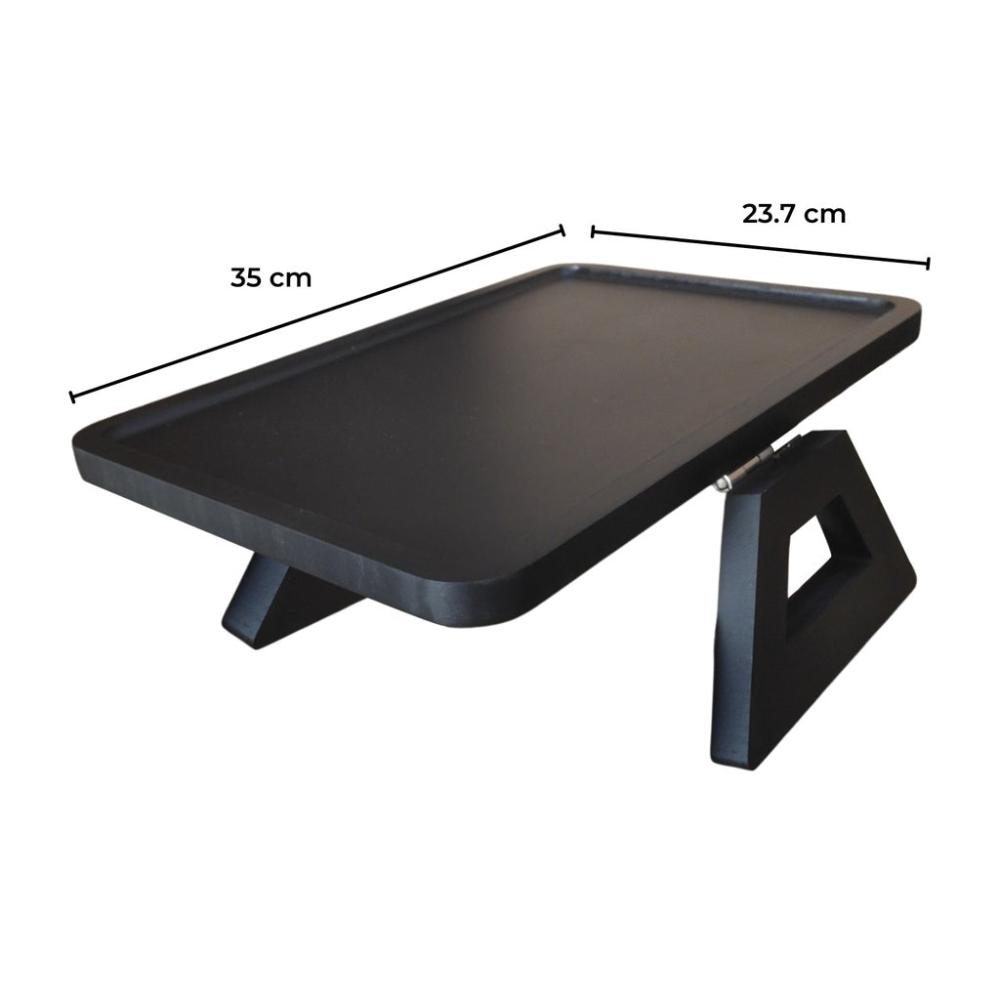 Portable Sofa Arm Tray for Wide Couches - Black