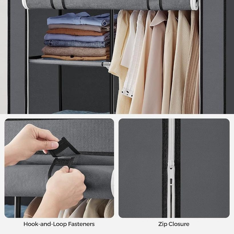 Portable Clothes Storage Organizer with 6 Shelves