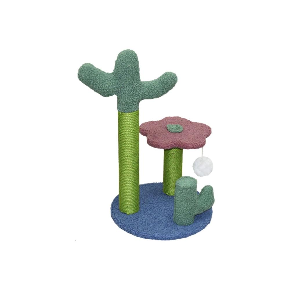 Flower Cat Tree with 2 Cactus - 50cms