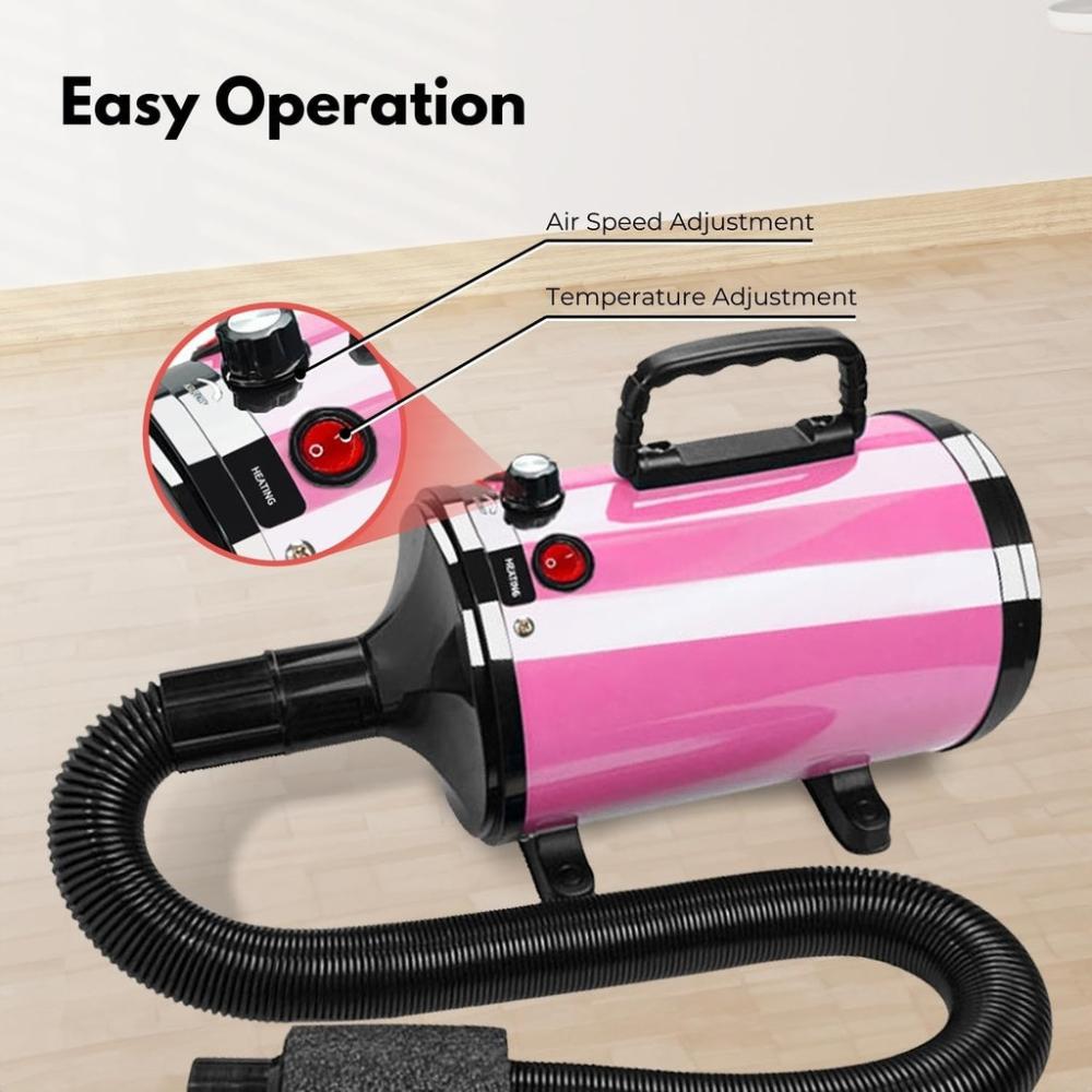 Advance Button Version Pet Hair Dryer - Pink