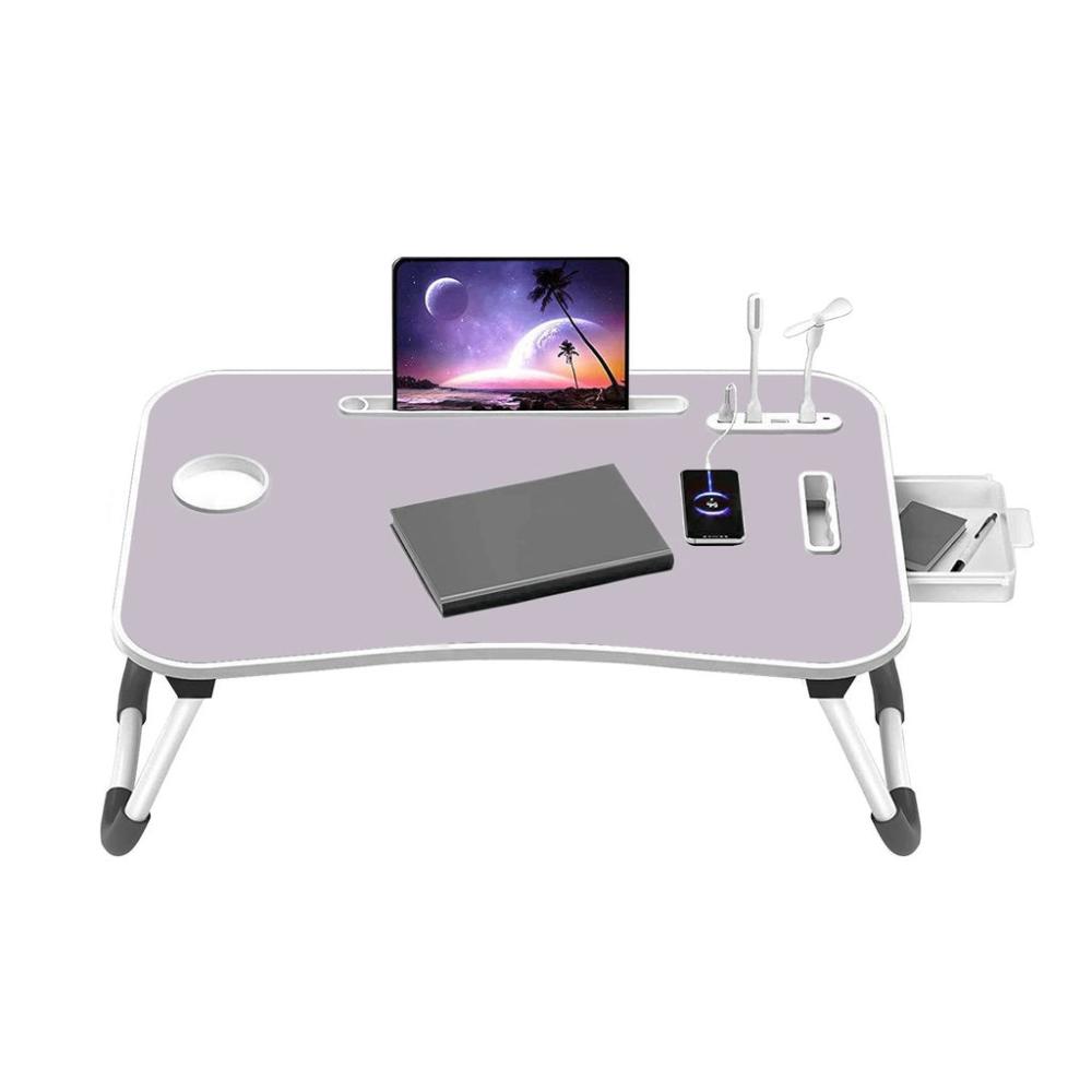 Multifunctional Portable Laptop Desk with USB Charge Port