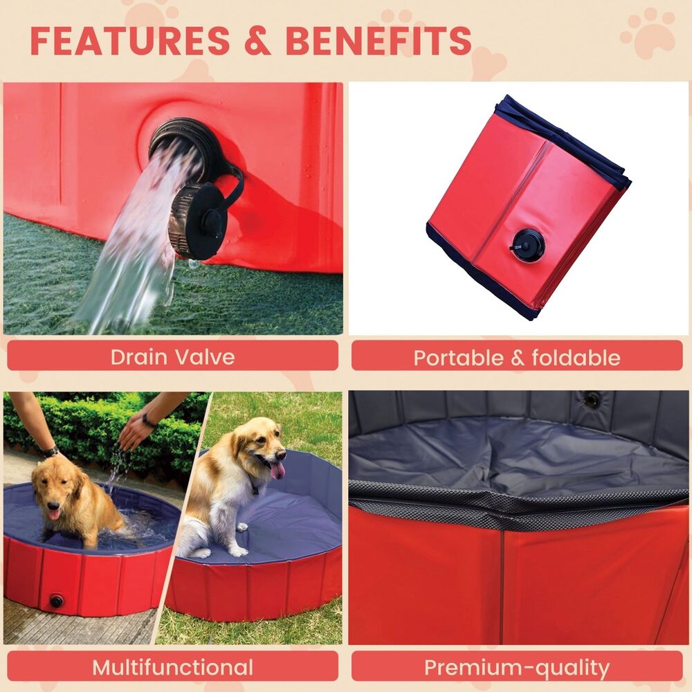 Circle Pet Pool 120cm x 30cm - Blue