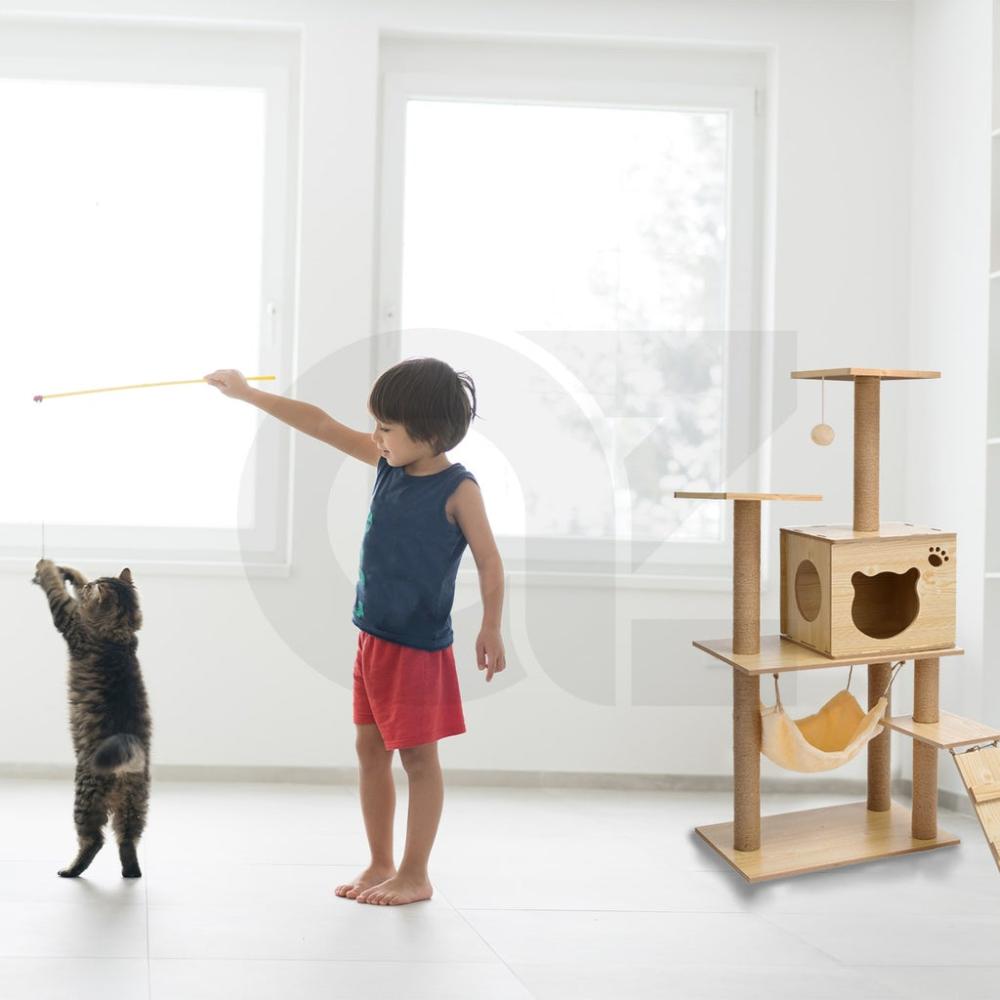 Superior Quality Cat Tree (120cm Wood)